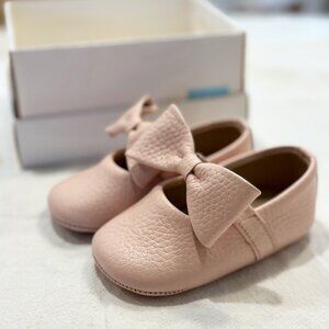 Elephantito Baby Ballerina w/ Bow Pink shoes, Infant Size 3